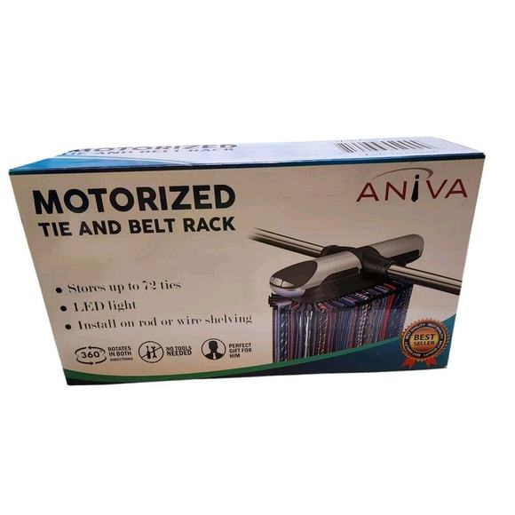 Aniva Other - New Aniva Motorized Tie And Belt Rack AN-72 With LED Lights